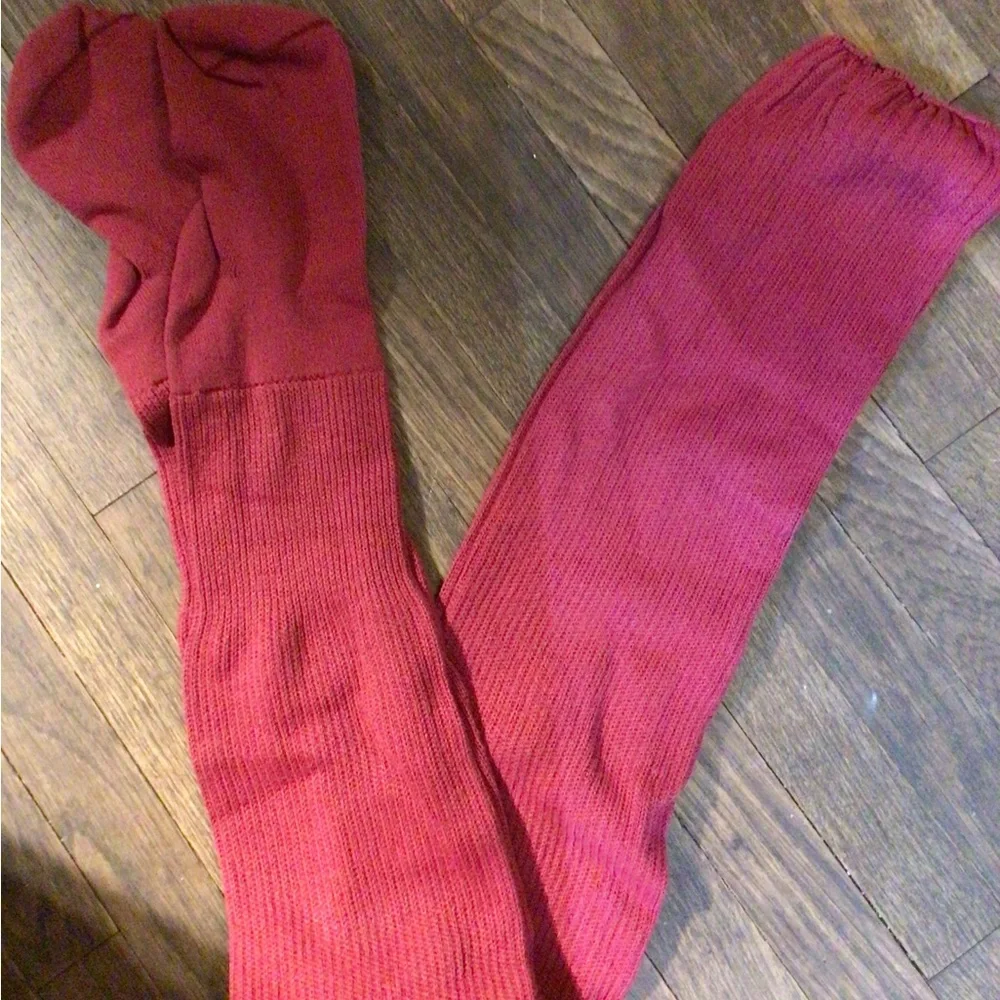 NEW! Los Angeles Apparel thigh highs - Burgundy